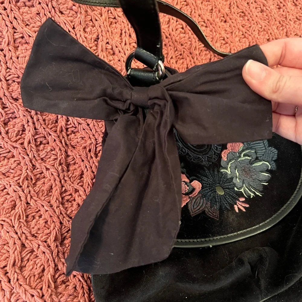 Juicy Couture Y2K Vintage Black Floral Shoulder Bag - Picture 2 of 14